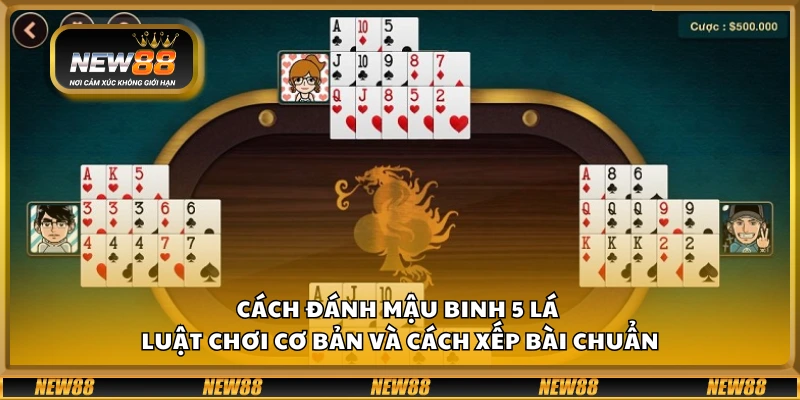 Cách đánh Mậu Binh 5 lá – Luật chơi cơ bản và cách xếp bài chuẩn